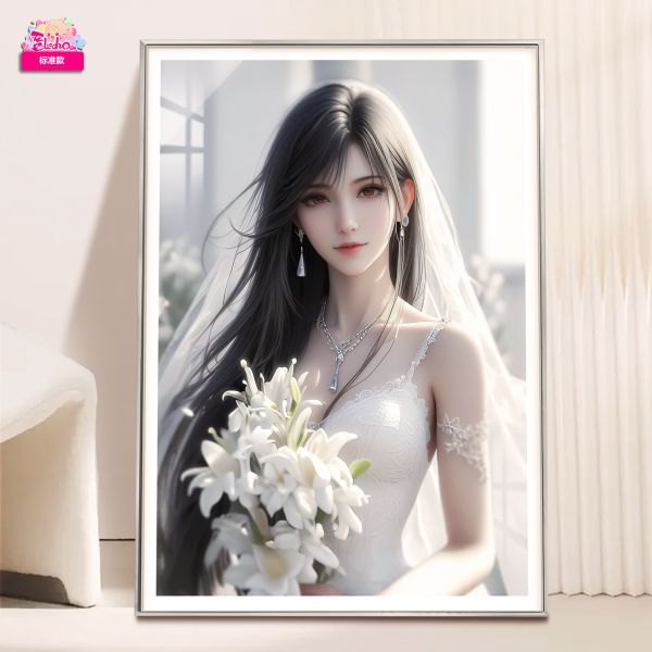 【海外代購】阿喵畫社 婚紗 禮服蒂法 8k超大超清裝飾畫 