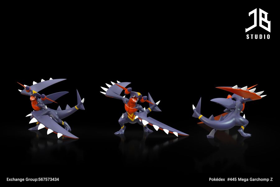 【預定】精寶 JB 【圖鑑】系列 單品 #445 Mega 烈咬陸鯊 Z 