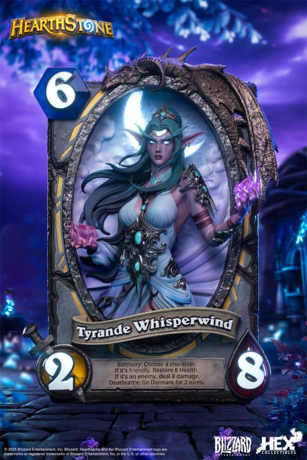 【預定】Blizzard 暴雪遊戲 官方正版週邊 爐石傳說 泰蘭德·語風卡牌藝術雕像 