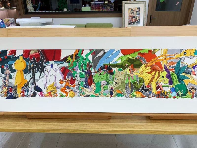 【海外代購】原畫師漫啵 數碼寶貝第一部等比例係列大合集復刻畫 