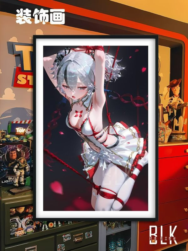 【海外代購】巴洛克 《椿》鳴潮Camellya花女秧秧白芷裝飾畫冰箱貼 