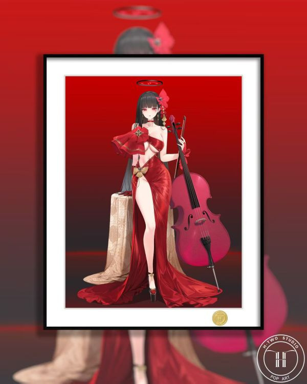 【海外代購】H2 《禮服調月莉音》碧藍檔案蔚藍檔案裝飾畫 