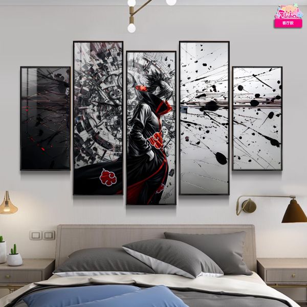 【海外代購】阿喵畫社 曉組織 佐助 火影忍者新品異形套組裝飾畫 滑鼠墊 