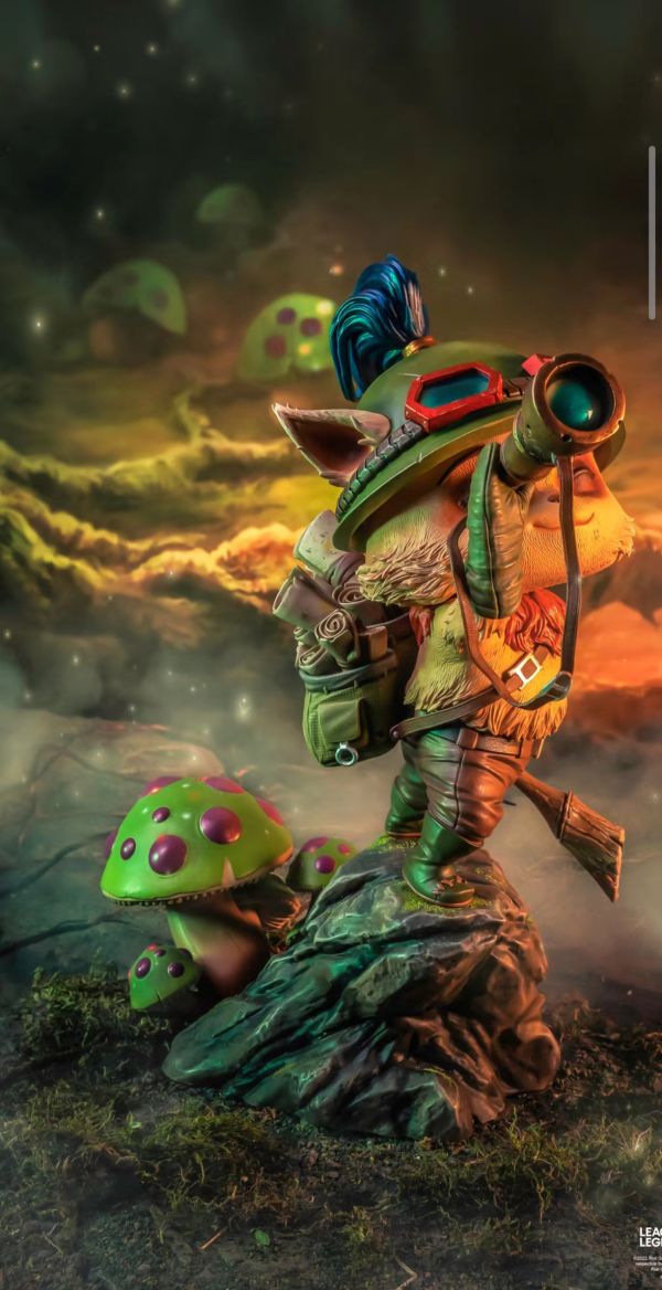 【海外代購】Purearts LEAGUE OF LEGENDS Teemo The Swift Scout Statue 《英雄聯盟》迅捷斥候·提莫1/4雕像 