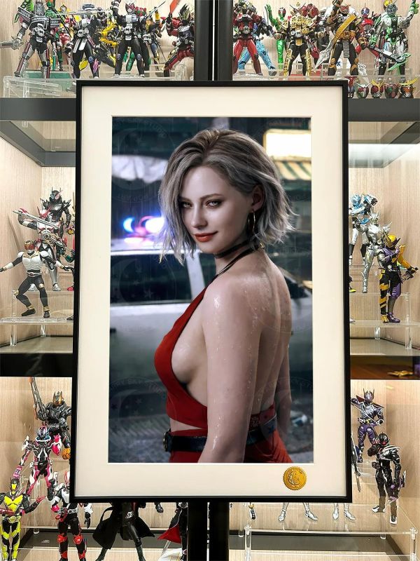 【海外代購】星空《紅衣格蕾絲》Grace生化危機9安魂曲裝飾畫 