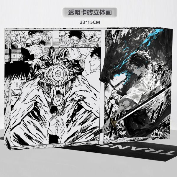 【海外代購】阿喵畫社 墨染 乙骨憂太 1.9cm厚大號雙層透明收藏裝飾磚 