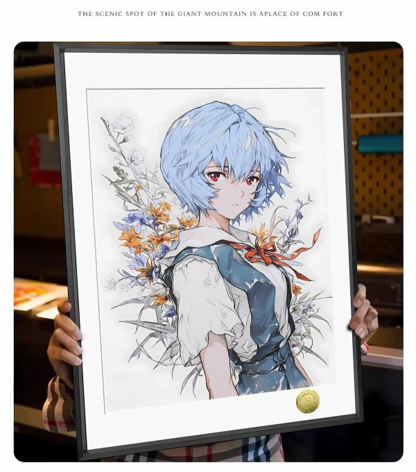 【海外代購】皇呱 《花季少女綾波麗》第一適格者裝飾畫 午睡毯 地毯 