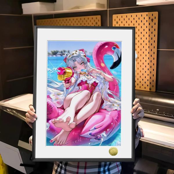【海外代購】皇呱 《夏日水槍大作戰》鳴潮珂萊塔裝飾畫 午睡毯 地毯 