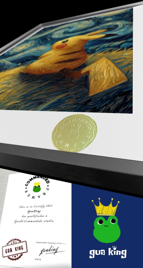 【海外代購】皇呱 《星空寶可夢》 寶可夢星空寶可夢皮卡丘傑尼龜耿鬼同人周邊裝飾畫 