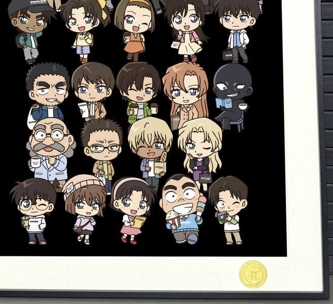 【海外代購】H2 《Q版名偵探柯南》灰原哀毛利蘭工藤新一貝爾摩德動漫二次元裝飾畫 