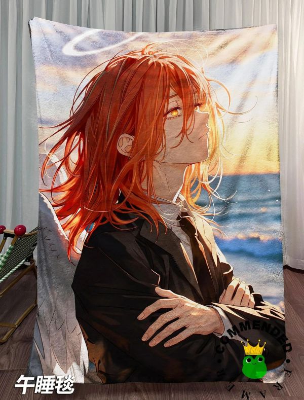 【海外代購】皇呱 《落日渡天使》電鋸人天使惡魔安吉爾裝飾畫 午睡毯 地毯 