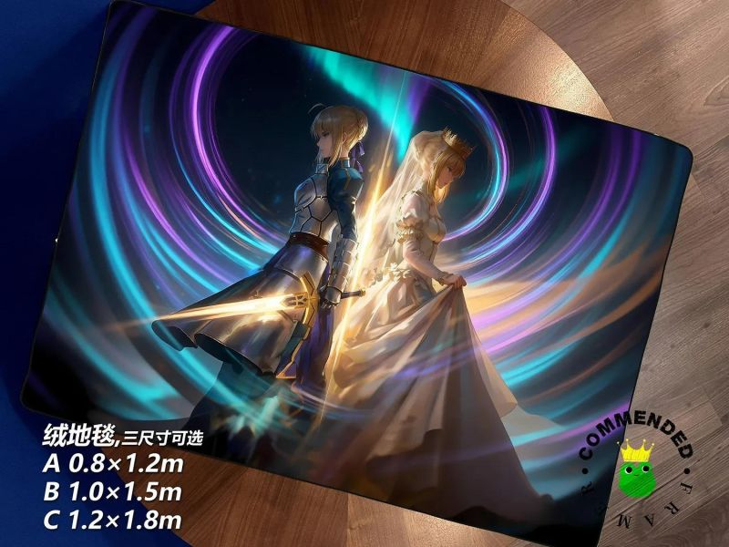 【海外代購】皇呱 《雙面吾王》Fate吾王Saber裝飾畫 午睡毯 地毯 