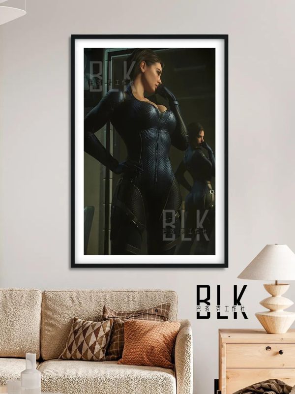 【海外代購】巴洛克 《吉爾》Jill瓦倫蒂安生化危機裝飾畫冰箱貼 