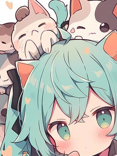 【海外代購】巴洛克《Q版初音》初音未來歌姬miku公主殿下動漫裝潢冰箱貼 