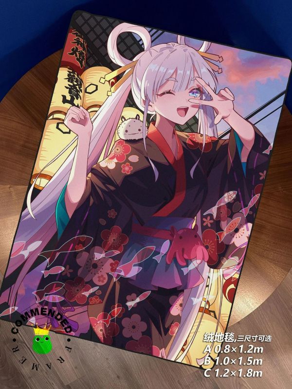 【海外代購】皇呱 《燈市八千代》超時空輝夜姬裝飾畫 午睡毯 地毯 