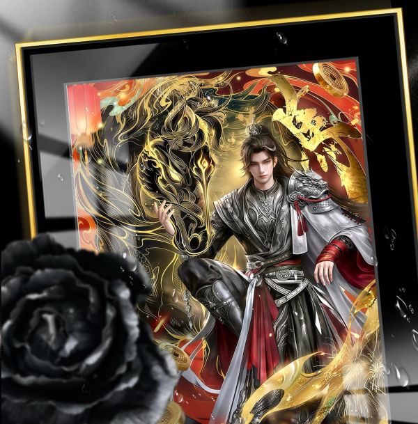 【海外代購】阿喵畫社 完美世界馬上轉運 石昊 精裱款展館級8k超清精裱畫 牆面掛毯 冰箱貼 