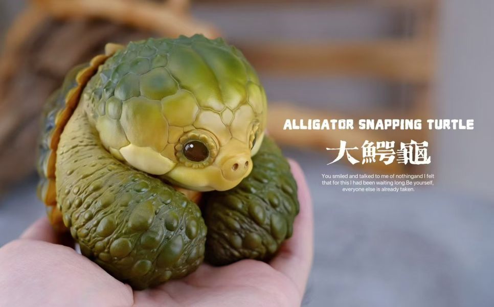 【預定】博志物 2024噸動噸物園龜系列 大龜鱷和白化佛鱷 