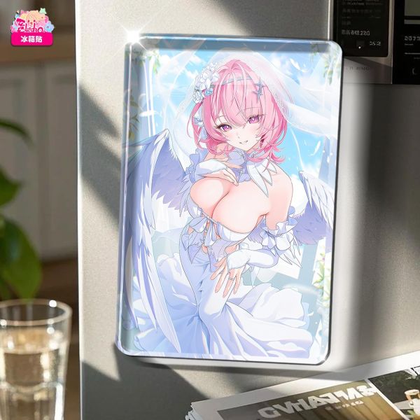 【海外代購】阿喵畫社 花嫁 婚紗蕾米埃爾 新品12K超清主題裝飾畫週邊 透明卡磚 床頭地墊 牆面掛毯 冰箱貼 