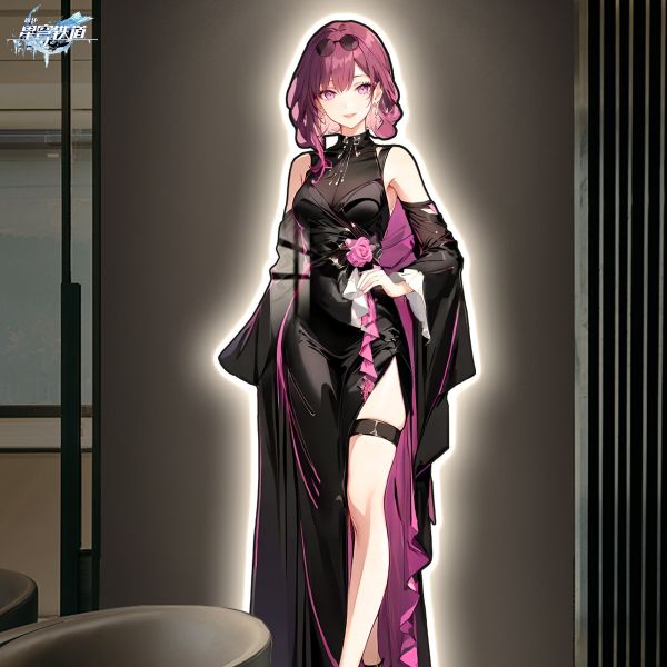 【海外代購】阿喵畫社 1比1復刻 晚會 星鐵卡芙卡 發光燈帶畫 