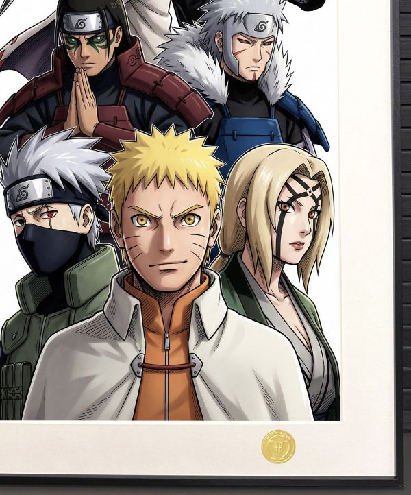 【海外代購】H2 《歷代火影》火影忍者鳴人卡卡西波風水門綱手千手柱間裝飾畫 