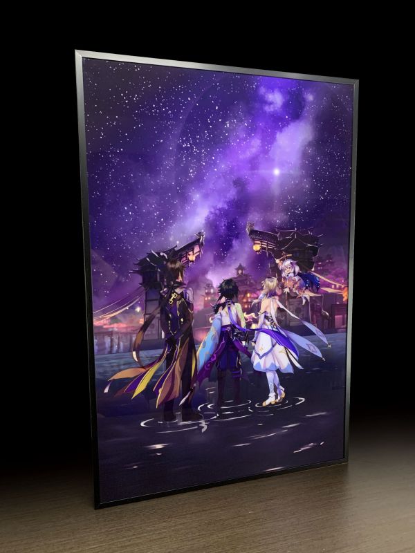 【海外代購】神秘畫廊 黑科技光導透光畫 煙火星空 