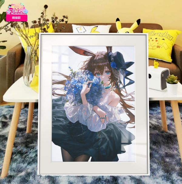 【海外代購】阿喵畫社 明日方舟 阿米婭 展館級8k超清精裱畫 午睡毛毯 牆面掛毯 床頭地墊 冰箱貼 