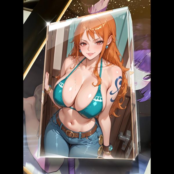 【海外代購】阿喵畫社 第六十六彈動漫卡磚海賊王三女神 壓克力加厚紀念收藏磚卡磚 