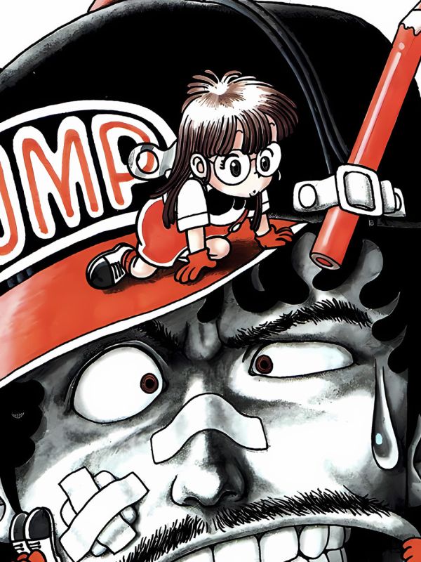 【海外代購】星空 《大餅博士》阿拉蕾則卷千兵衛鳥山明IQ博士小雲裝飾畫 