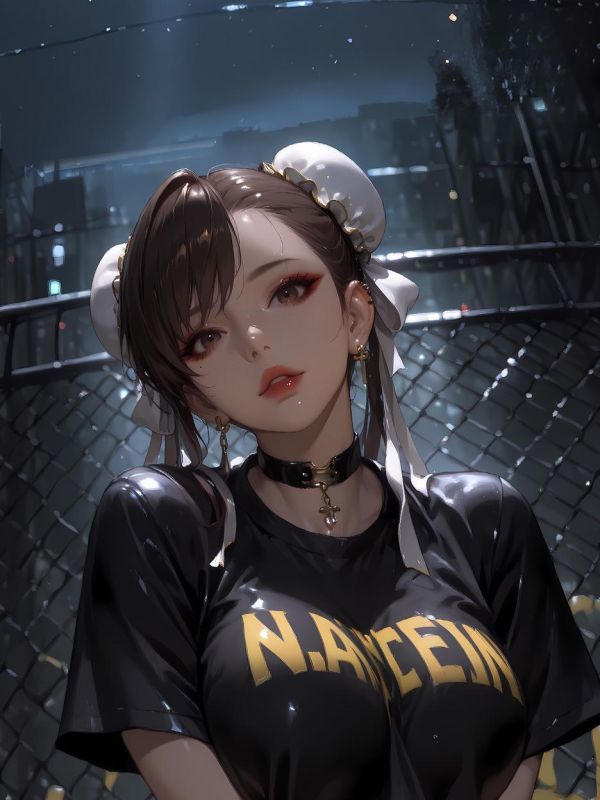 【海外代購】星空 《跪姿春麗》不知火舞春麗Mai扇子女餓狼傳說拳皇街頭霸王動漫裝飾畫 