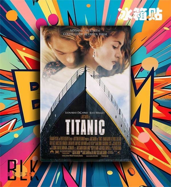 【海外代購】巴洛克 泰坦尼克號萊昂納多凱特傑克露絲Titanic鐵達尼號裝飾畫/冰箱貼 
