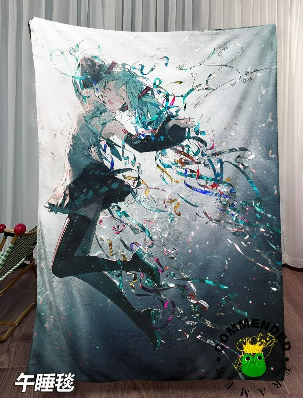 【海外代購】皇呱 《初音18週年》初音未來初始之音響徹未來裝飾畫 午睡毯 地毯 