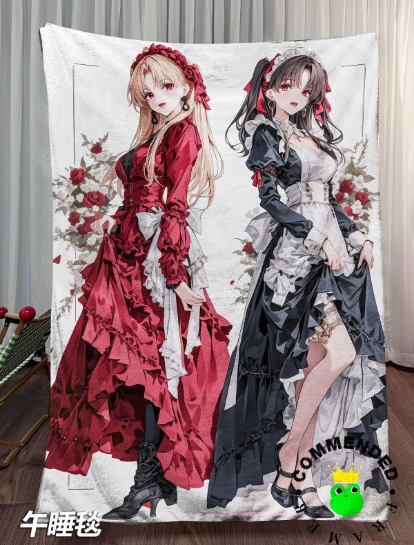 【海外代購】皇呱 《貴族姊妹》 Fate貴族姊妹埃列什基伽勒&伊西塔爾同人周邊裝飾畫 午睡毯 地毯 