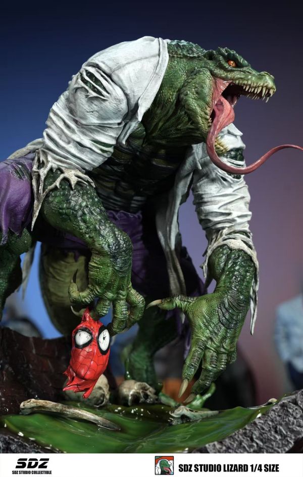 【預定】SDZ 蜘蛛人 蜥蜴人 1:4全身雕像 