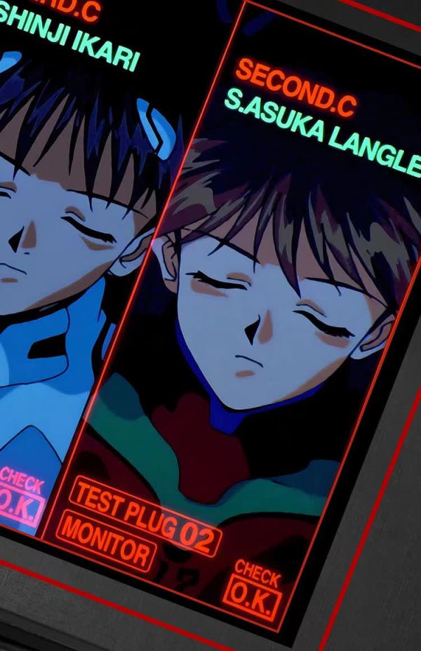 【海外代購】千鳥社 eva 綾波麗 明日香 裝飾畫 