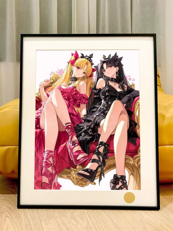 【海外代購】星空《雙色遠坂凜》Tohsaka Rin紅色惡魔Fate/stay night動畫二次元裝飾畫 