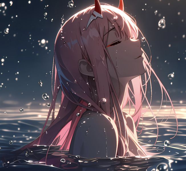 【海外代購】H2 《水中零二》DARLING in the FRANXX國家隊02裝飾畫 