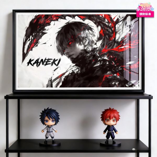 【海外代購】阿喵畫社 Kaneki・破碎金木五幅套裝 12k超清異形套組裝飾畫 滑鼠墊  地墊 
