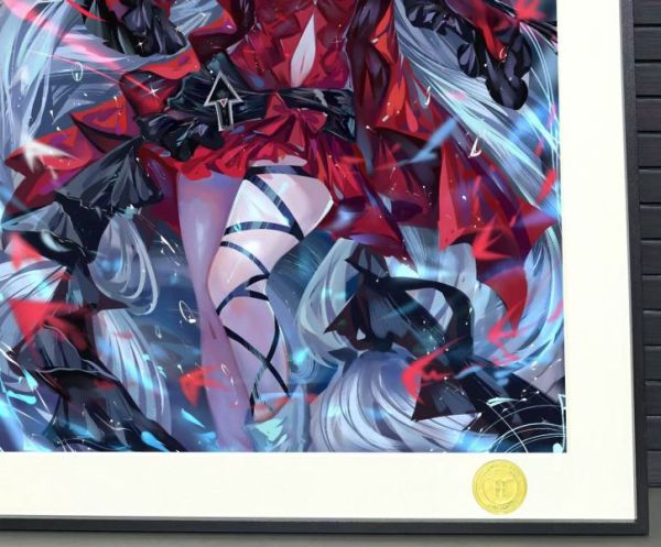 【海外代購】H2 《濁心斯卡蒂》明日方舟斯卡蒂紅蒂動漫二次元裝飾畫 