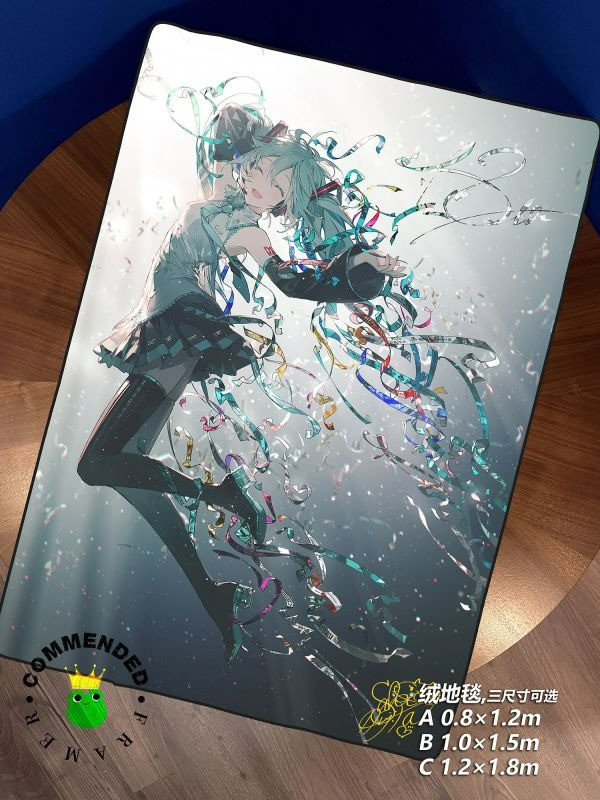【海外代購】皇呱 《初音18週年》初音未來初始之音響徹未來裝飾畫 午睡毯 地毯 