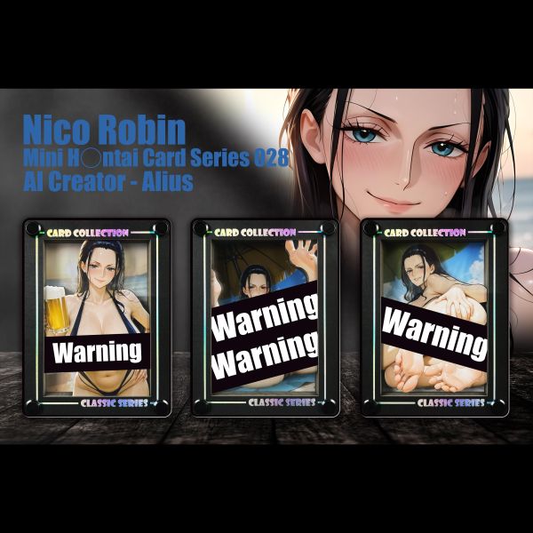 【R18-海外代購】黑白畫映 B&W Mini AI Creator 系列桌面裝飾卡磚 第二十八彈 妮可羅賓 Nico Robin MNHCC-028A/MNHCC-028B/MNHCC-028C 