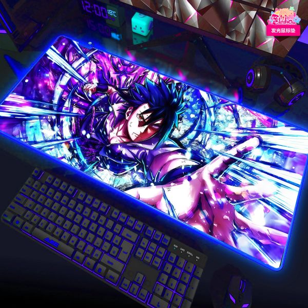 【海外代購】阿喵畫社 六道佐助五幅套裝 發光滑鼠墊 滑鼠墊 床頭地墊  冰箱貼 