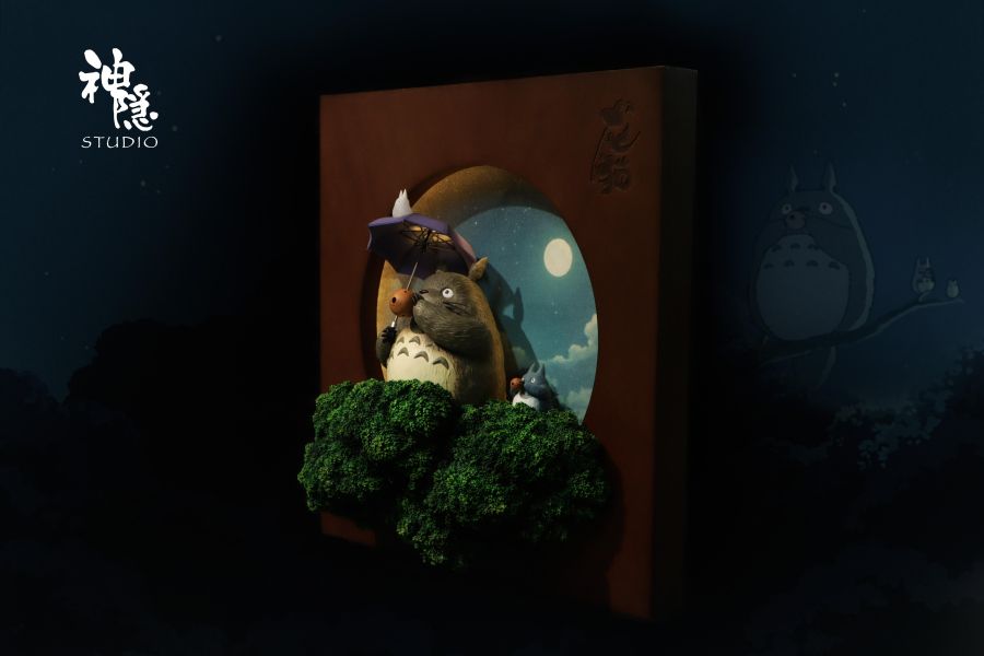 【預定】神隱 壁掛系列 龍貓月光下的綠意 