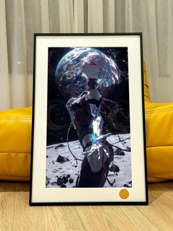 【海外代購】星空 《月球行者露西》Lucy賽博朋克邊緣行者裝飾畫 
