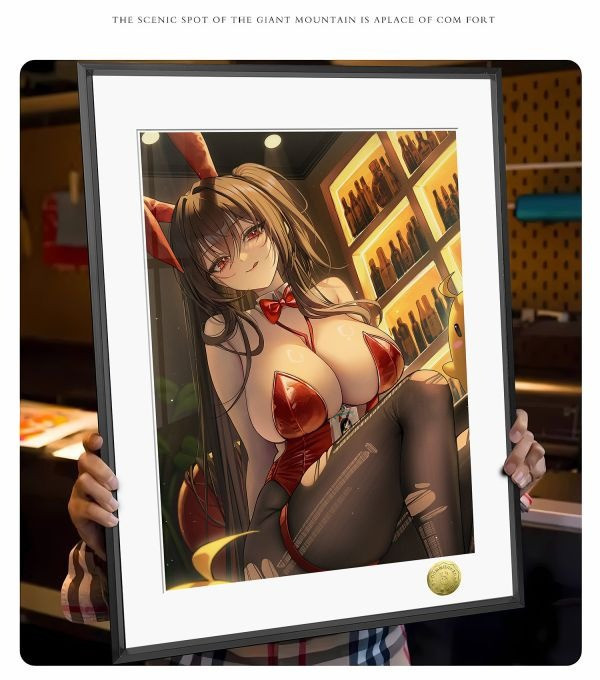 【海外代購】皇呱《酒吧兔女郎大鳳 第二彈》碧藍航線重櫻航母艦娘裝飾畫 午睡毯 地毯 