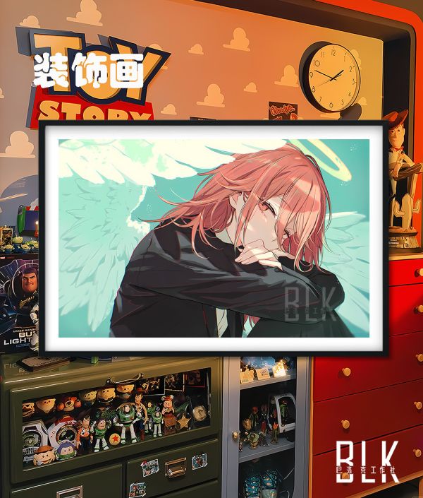 【海外代購】巴洛克 《天使》Chainsaw Man鏈鋸人蕾塞篇reze電次帕瓦瑪奇瑪早川秋裝飾畫冰箱貼 