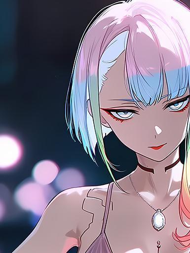 【海外代購】巴洛克 《禮服露西》露西賽博龐克邊緣行者Lucy大衛動漫裝飾畫冰箱貼 