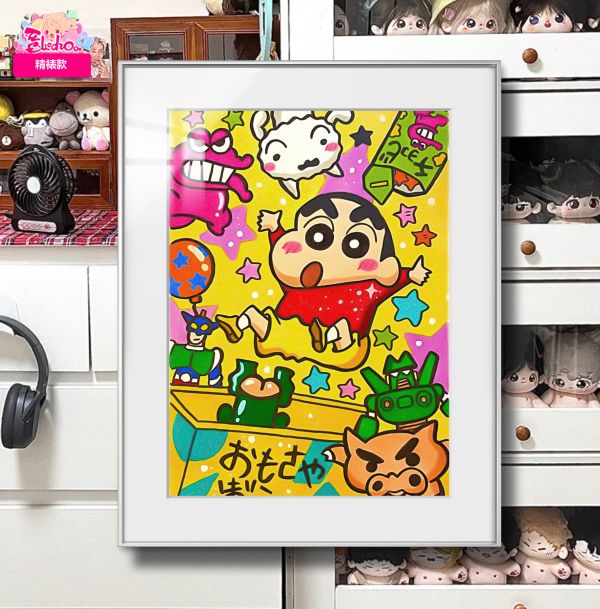 【海外代購】阿喵畫社 展館級《蠟筆小新》小新世界 8k超清精裱畫 