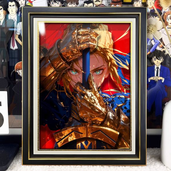 【海外代購】阿喵畫社 saber吾王 疊層3D立體畫 