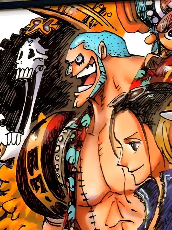 【海外代購】星空 海賊王 草帽一夥 魯夫 索隆 山治裝飾畫 