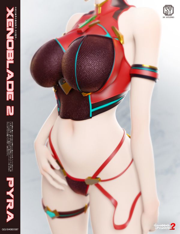 【預定】森炎 SY 女角色輕雕像系列 第一款 異度之刃 光Mythra&焰 Pyra 共鳴 